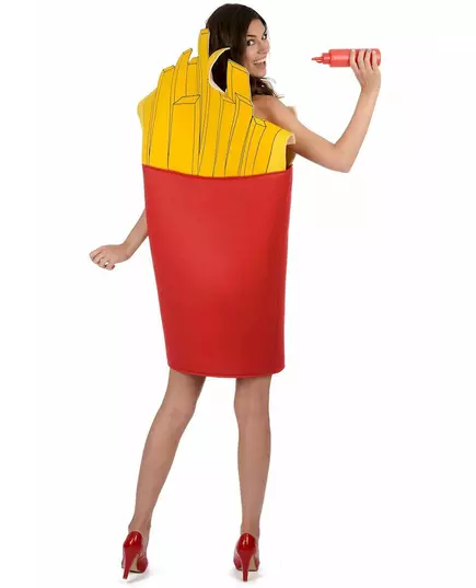 Kostyme til voksen med pommes frites-kjegle, bilde 2