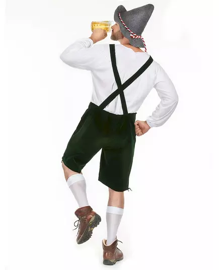 Dark green Bavarian costume for men, Size: X-Large, image 2