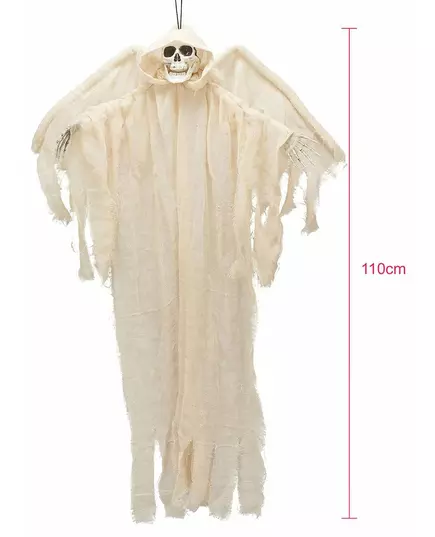 White skeleton angel hanging decoration 110cm, image 2
