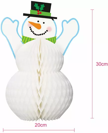 Snømanndekorasjon 30 cm, bilde 2