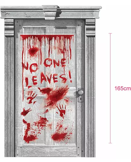 Bloody Door Decoration 165 x 85 cm, image 2