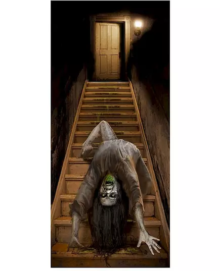 Dørdekorasjon med besatt zombie 80 x 180 cm, bilde 2