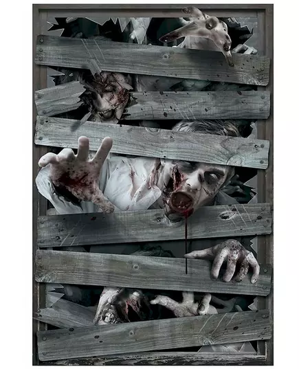 Zombie vindusdekorasjon 80 x 120 cm, bilde 2