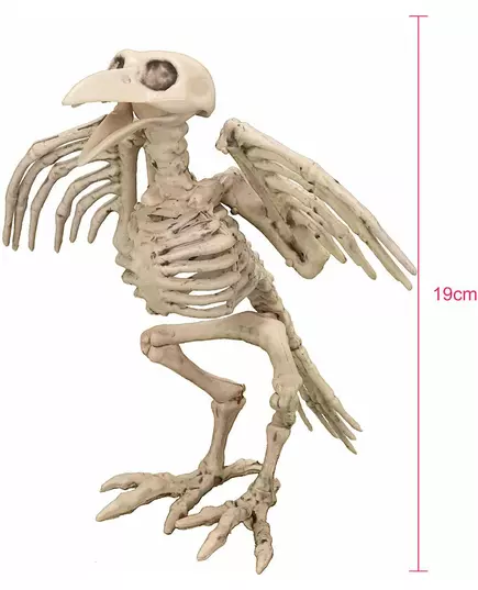 19,5 cm Halloween-kråkeskjelettdekorasjon, bilde 2