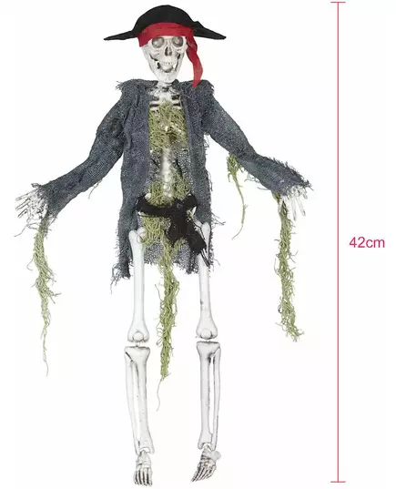 42 cm Halloween-pirat-zombidekorasjon, bilde 2