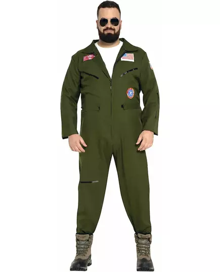 Adult Plus Size Aviator Costume, image 2