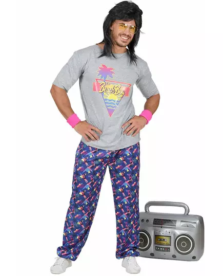 80s beach boy costume for men, Size: Small, image 2
