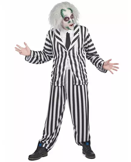 Beetlejuice-kostyme for menn, Størrelse: Medium/Large, bilde 2