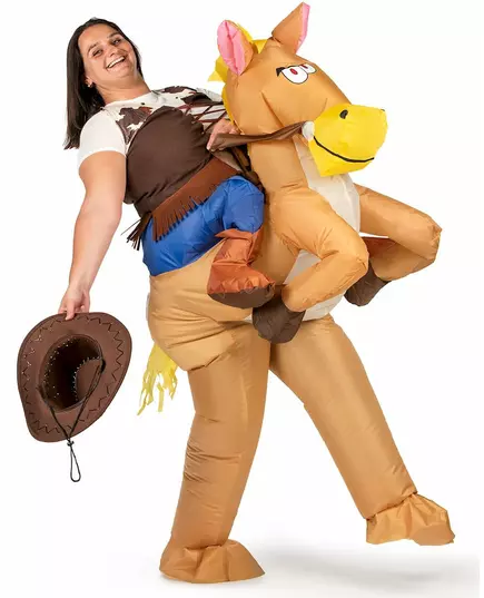 Adult inflatable horse costume, image 2