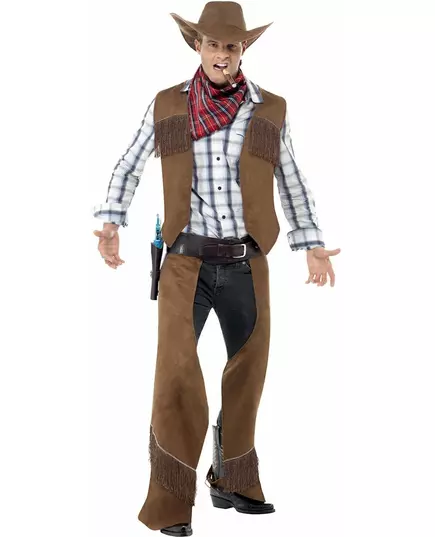 Cowboykostyme med frynser for menn, bilde 2