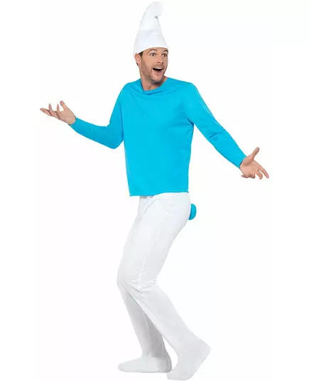 Adult Smurf Costume Large Size, image 2