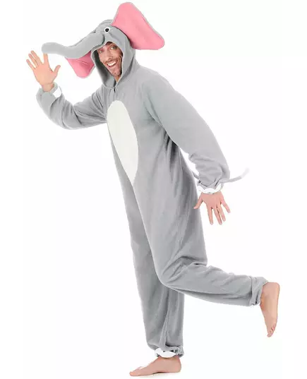 Gray elephant costume for men, image 2