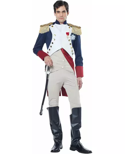 Luxury French Emperor Napoleon costume for men, Size: Medium, image 2
