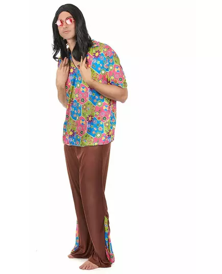 Hippiekostyme med utsvingte bukser for menn, bilde 2