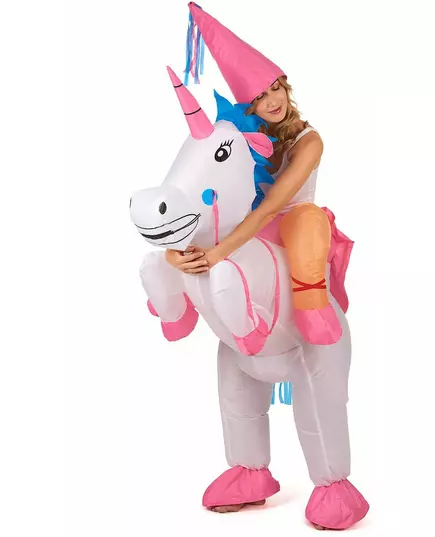 Adult inflatable unicorn costume, image 2