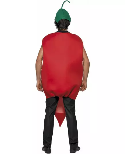 Adult red chili pepper costume, image 2