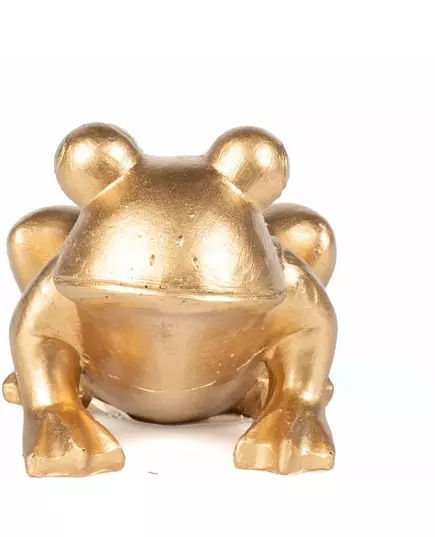 Golden resin frog 10 cm, image 2