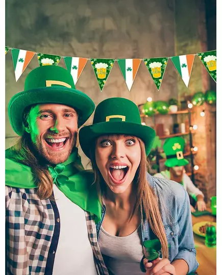 St. Patricks dag ølvimpel Girlander 3m, bilde 2