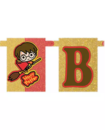 Gratulerer med dagen kawaii Harry Potter pappgirlander 180 cm, bilde 2