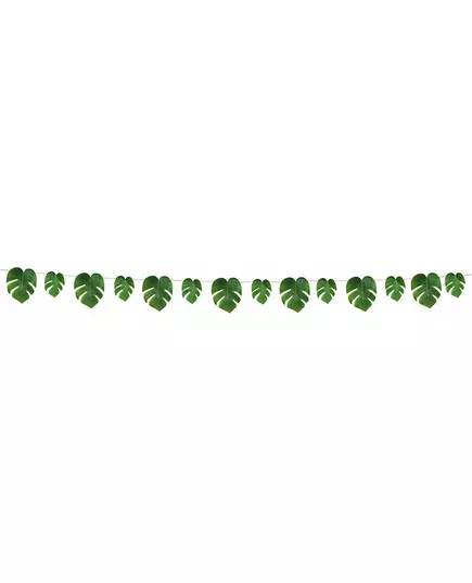 Green tropical leaf garland 2.74 m, image 2