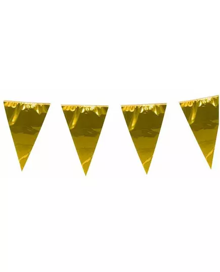 10m Giant Gold Pennant Garlands, image 2