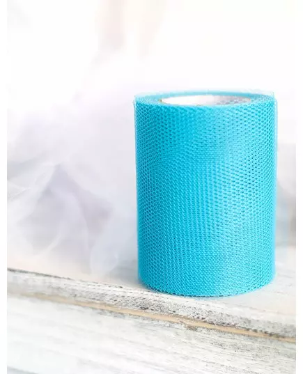20 meters roll of turquoise blue tulle, image 2