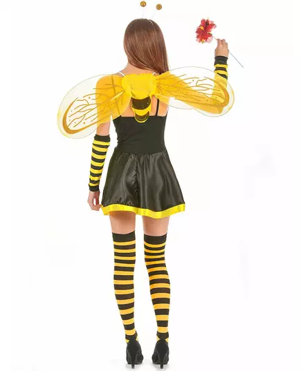 Women's bee costume with flower, Size: Medium/Large, image 2