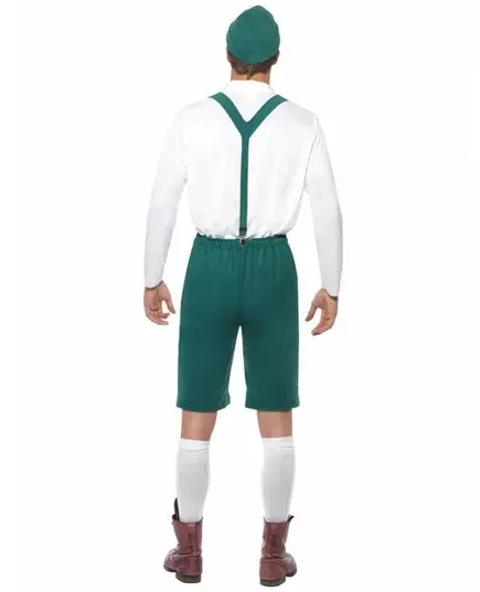 Green Bavarian costume for men, Size: X-Large, image 2
