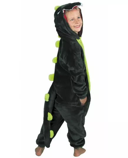 Grønn dinosaur-jumpsuit-kostyme til barn, Størrelse: 4–6 år (110 cm), bilde 2