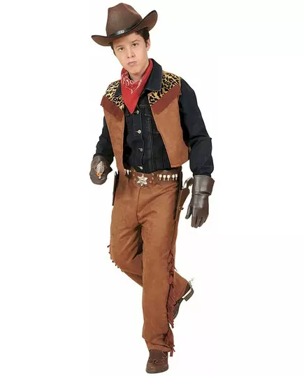 Cowboy-kostymesett til gutt i det ville vesten, Størrelse: 8–10 år (140 cm), bilde 2