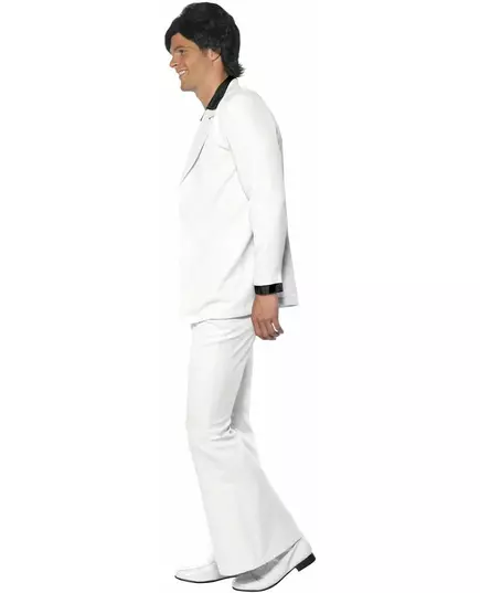 White disco costume for men, Size: X-Large, image 2