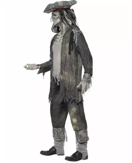 Halloween-kostyme for menn med piratspøkelse, Størrelse: Medium, bilde 2