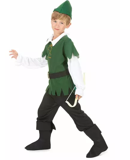 Svart og grønt skogsguttkostyme, Størrelse: 7–9 år (120–130 cm), bilde 2