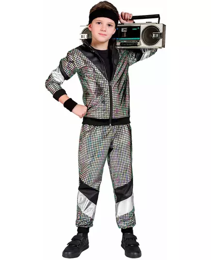 80s disco jogging costume for children, image 2