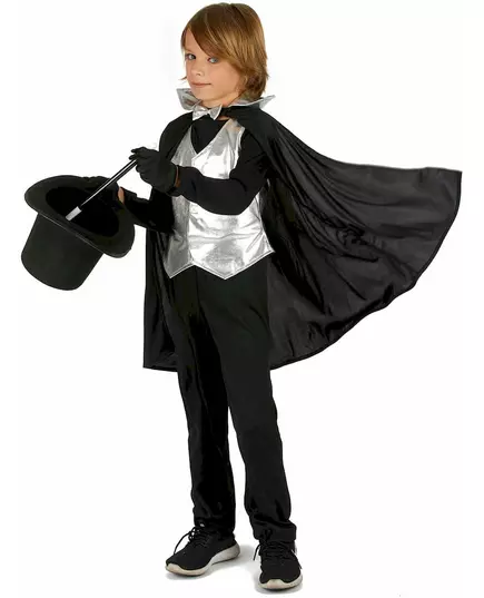 Silver Magician Costume for Boys, Size: 5-6 years (S), image 2