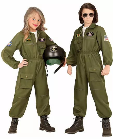 Jagerpilotkostyme til gutt, Størrelse: 11–13 år (158 cm), bilde 2