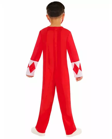 Klassisk rødt Power Ranger-kostyme til barn, Størrelse: 5–6 år (110 – 116 cm), bilde 2