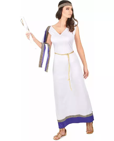 Long purple Roman costume for women, image 2