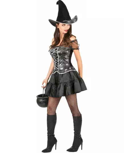 Sexy heksekostyme med overdel til kvinner Halloween, Størrelse: Medium/Large, bilde 2