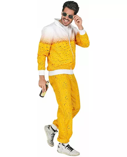 Adult beer tracksuit costume, image 2