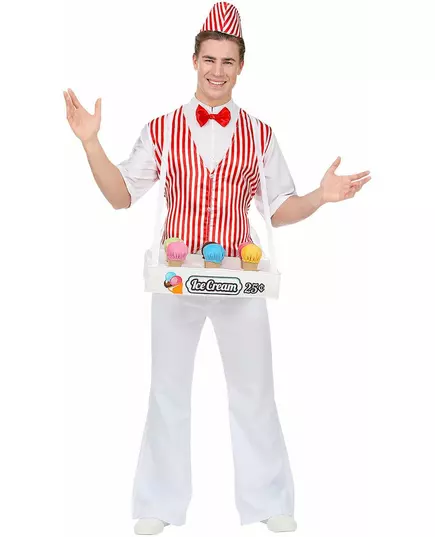 Men's ice cream vendor costume, Size: Medium/Large, image 2