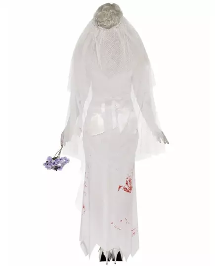 Zombiebrudkostyme til Halloween for kvinner, Størrelse: Large, bilde 2
