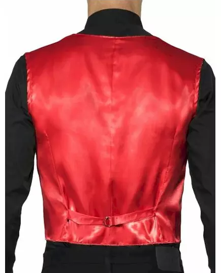 Adult red sequin vest, Size: Medium, image 2