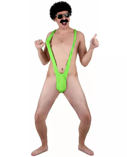 Neongrønn Mankini for menn, bilde 2