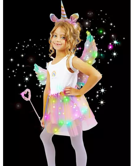 Luminous unicorn costume kit for girls, image 2