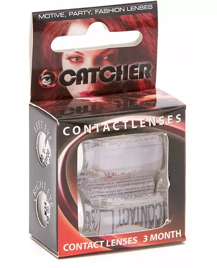 Fancy contact lenses injured eye white background 3 months adult Halloween, image 2