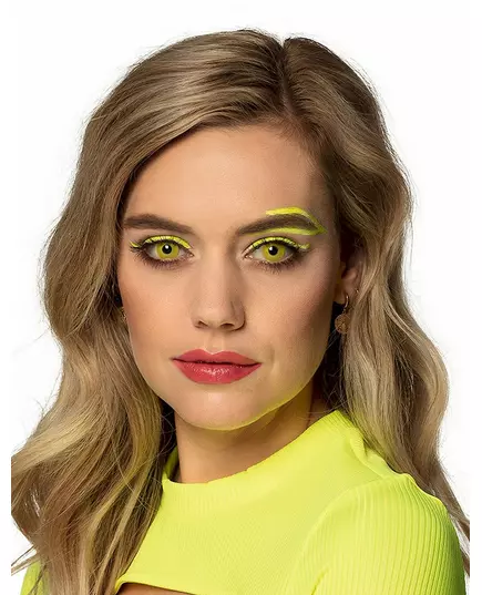 Yellow UV fancy lenses for adults 1 month, image 2