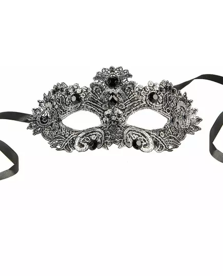 Antique silver wolf with stones adult, image 2