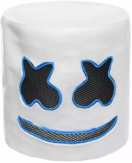 Blå LED-marshmallow DJ-maske for voksne, bilde 2
