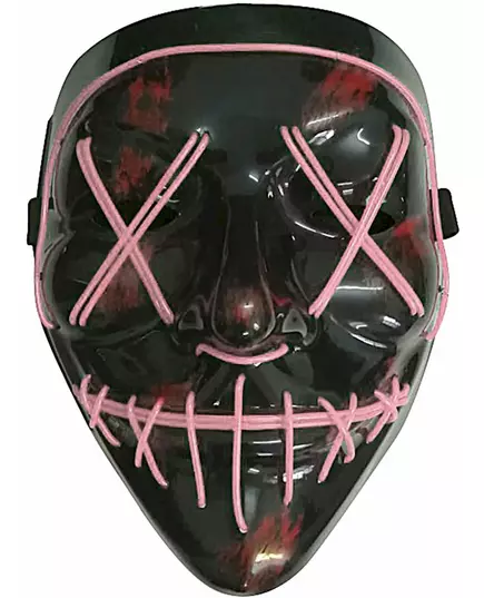 Fuchsiafarget LED-maske for voksne, bilde 2